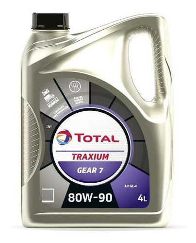 Aceite De Transmisión Total Traxium Gear 7 80w90 4 Litros