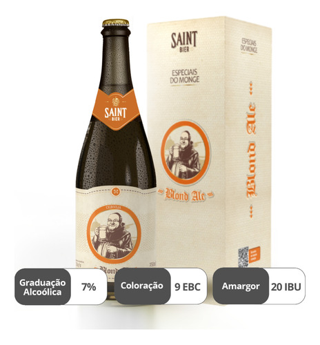 Cerveja Saint Bier Blond Ale Espeaciais Do Mongo - 750 Ml
