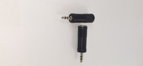 Imagen 4 de 4 de Plug Mini 3.5 Stereo A Jack 6.5 Plástico Y Metal (2 Unids)
