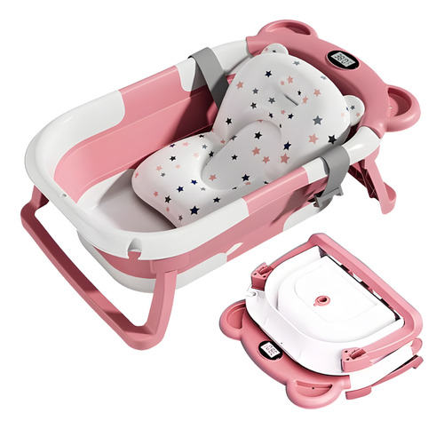 Bañera Portátil Para Bebés Con Sensor De Temperatura