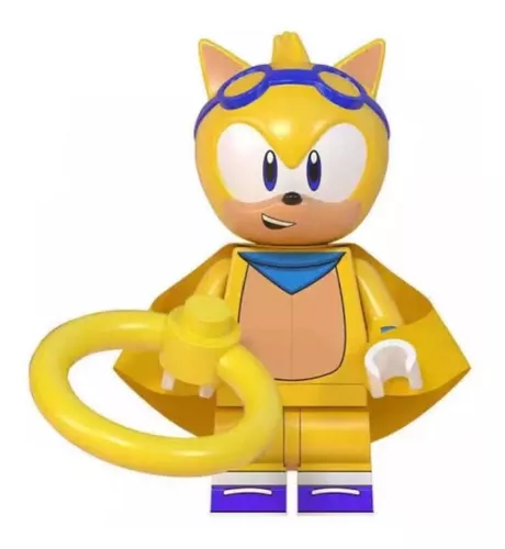 Boneco Lego Sonic Blocos Montar