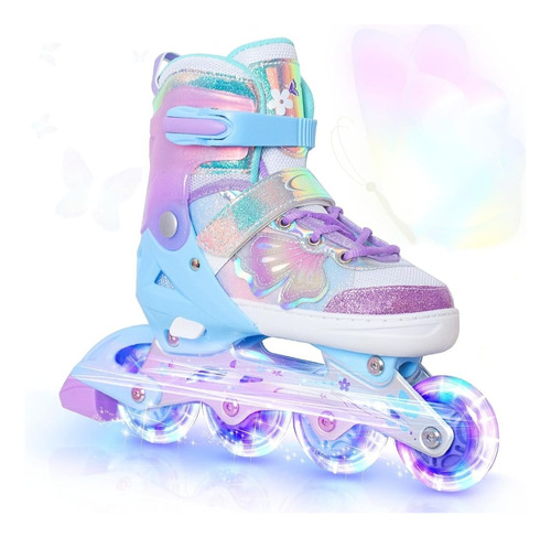Patins Roller Inline Ajustáveis Para Crianças Com Freios