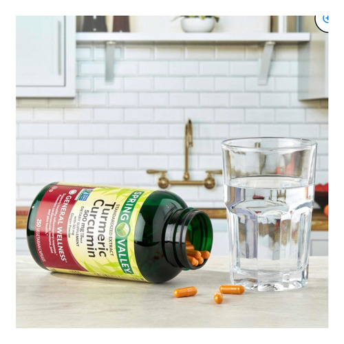 Tumeric Curcumim Spring Valley 500mg Importado 250 Capsulas