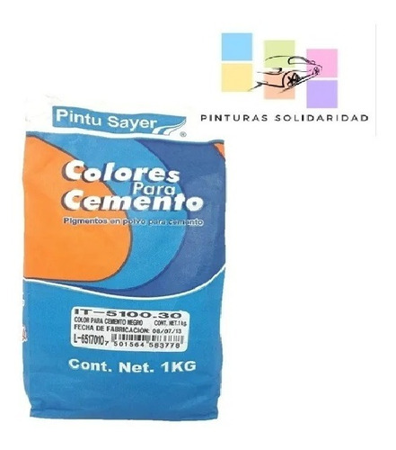 Colorante Pigmento En Polvo Para Cemento Negro (1kg)