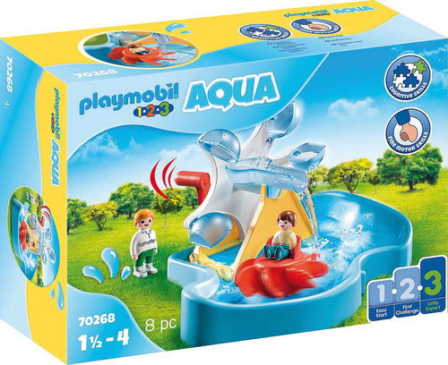 Playmobil 1.2.3 Aqua Water Wheel Carrusel