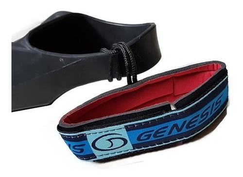 Leash De Nadadeira Pé De Pato Strep Velcro Bodyboard Genesis