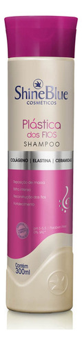 Shampoo Reconstrução Dos Fios Shine Blue Plástica Dos Fios