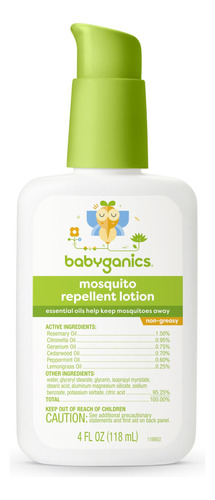 Babyganics Locion Repelente De Mosquitos, Hecha Con Aceites