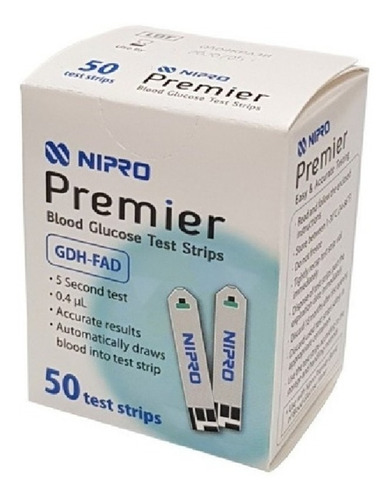 Tiras Cinta Reactivas Nipro Premier X 50 Und