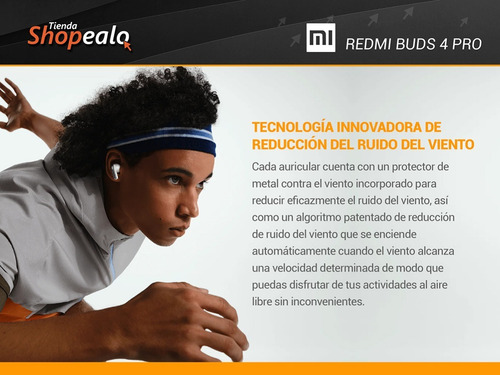 Imagen 7 de 10 de Auriculares Bluetooth Xiaomi Redmi Buds 4 Pro Blanco + Cuota