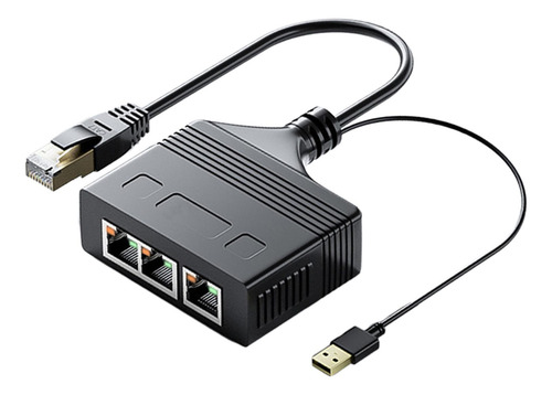 Adaptador Divisor Rj 45 Adaptador De Rede 1 1 A 3 1000 Mbps