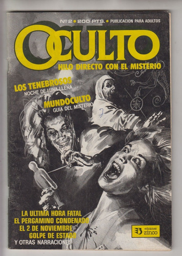 Historieta Comic Revista Oculto 2 Fumetto En Español 1988 