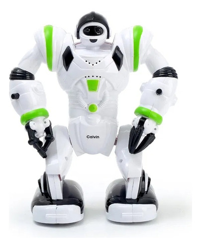 Robot Calvin Strong Pioner Con Luz Y Sonido 20cm Edu