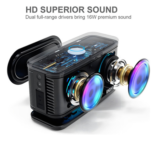 Parlante Doss SoundBox Plus Soundbox Plus negro (deep black)