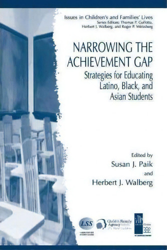 Narrowing The Achievement Gap, De E.w. Gordon. Editorial Springer Verlag New York Inc, Tapa Blanda En Inglés