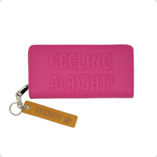 Billetera Trendy 21643 Color Fucsia De Cuero Sintético - 9cm X 18.5cm X 3cm