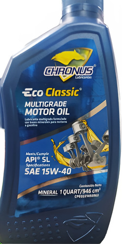 Aceite De Motor Mineral Chronus Sl 15w40 Eco Classic