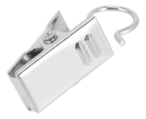 500 Clips De Cortina De Acero Inoxidable Con Gancho Para Cor