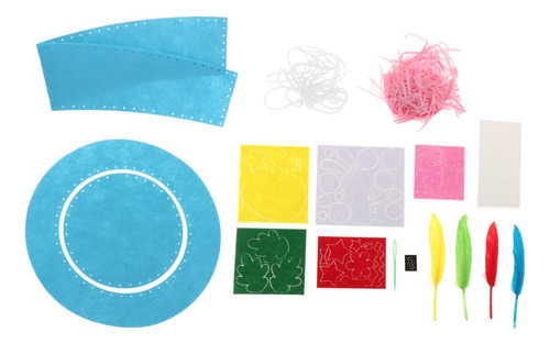 Kits De Materiales Para Capó De Pascua Diy Para Azul