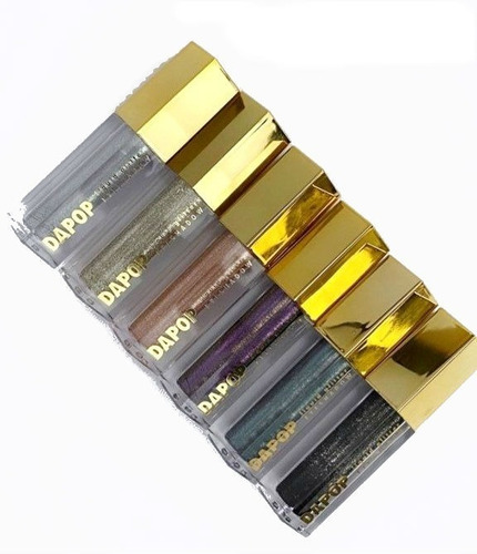 Imagen 3 de 10 de Sombra De Ojos Liquida Con Glitter Dapop Original