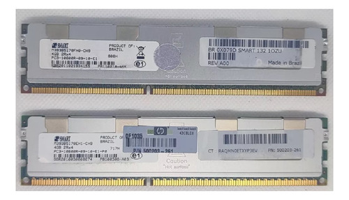 Memoria Smart 16gb (4x4gb) 2rx4 10600r 1333 Mhz Ecc Servidor