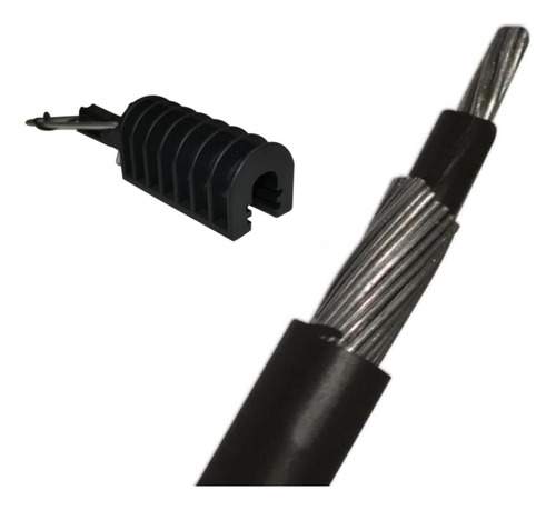 Pack 50 Metros Cable Concentrico 6mm + 2 Grampas Tensor