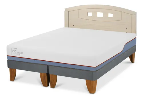 Cama Europea Excellence Plus 2 Plazas+respaldo Gales Alpino