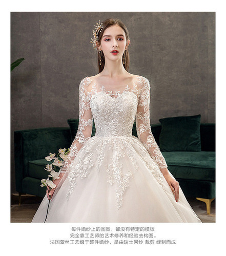 Vestido Luxuoso De Renda Com Um Ombro Para Casamento
