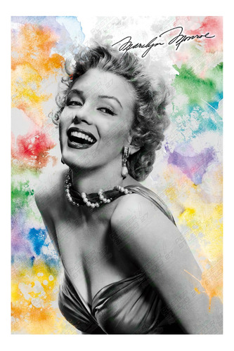 Poster Estrella De Cine Clásico Marilyn Monroe