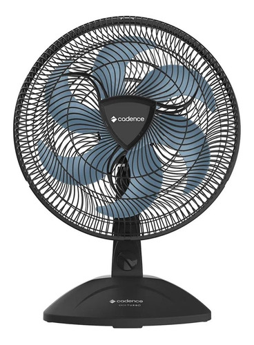 Ventilador Cadence 6 Pás Eros Turbo Preto 40cm Vtr461