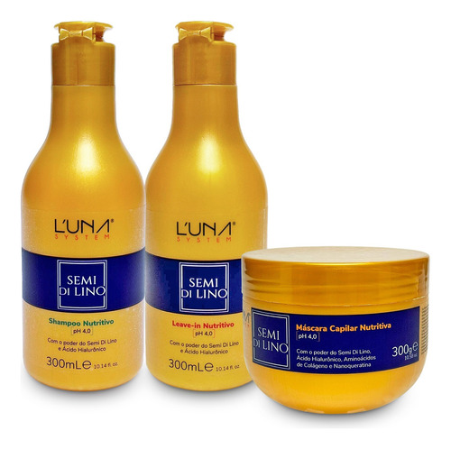 Kit Manutenção Semi Di Lino Homecare Luna System - 900ml