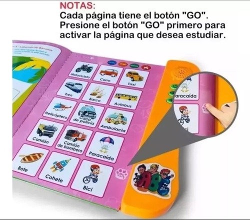 Libro Interactivo Mi E-book En Español Para Aprender A Leer