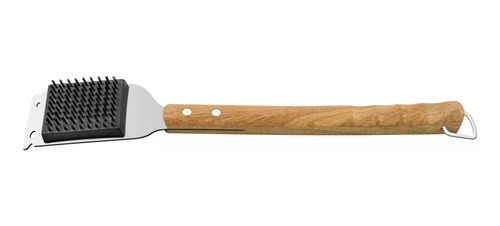 Imagen 2 de 5 de Cepillo Para Parrilla Churrasco Acero Inox 44 Cm Tramontina