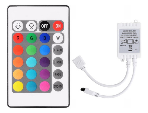 Cx Control Remoto De 24 Teclas+controlador Led Dc12v Caja