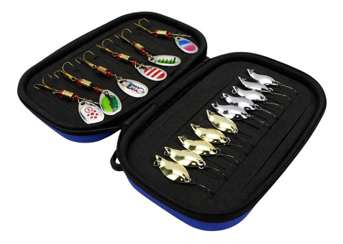 16 Uds Señuelos De Pesca Cebos Cuchara Kit Cucharas De