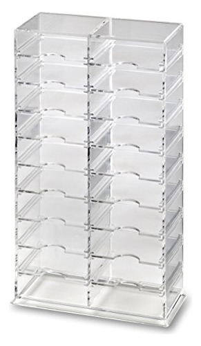 Byalegory Acrylic Makeup Organizer Con Divisores Extraíbles 