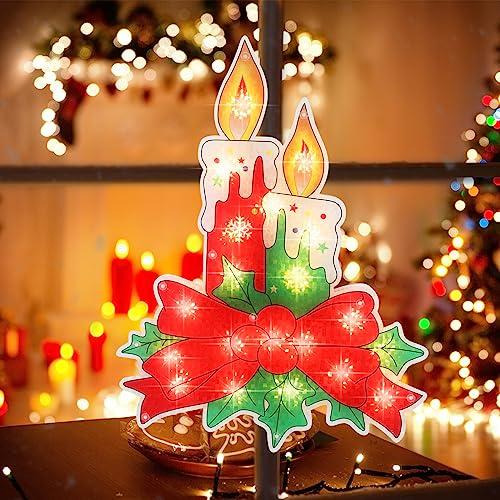 Luz De Vela Encendida De Navidad Silueta Decorativa