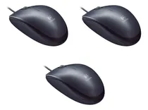 Comprar Kit 3 Mouses Logitech Optico M90 Preto Com Fio Usb 1000dpi