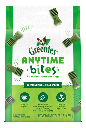 Golosinas Para Perros Greenies Anytime Bites, Sabor Original