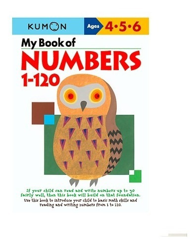 Libro Kumon :  My First Book Numbers 1-120