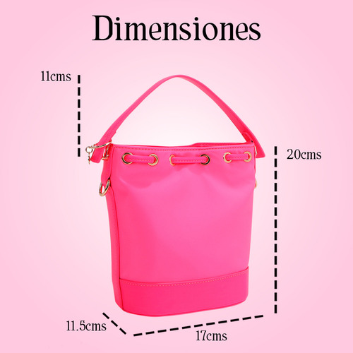 Bolsa De Jareta De Nicole Lee De Nylon Con Parches Ss25 Acabado de los herrajes Níquel Color Rosa chicle Correa de hombro Color Patch Diseño de la tela Color Patch