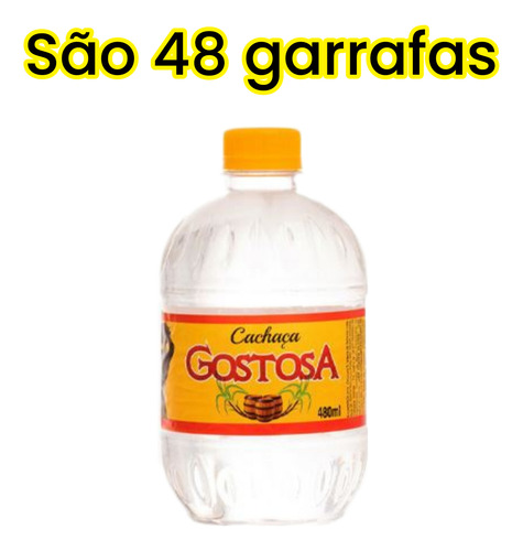 Cachaça Gostosa 480ml Kit Com 48 Garrafas Da Paraiba