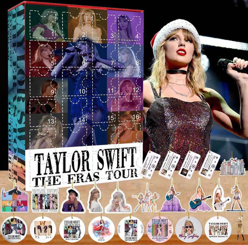 Caja Con Colgante Acrílico Taylor Alison Swift, 24 Piezas