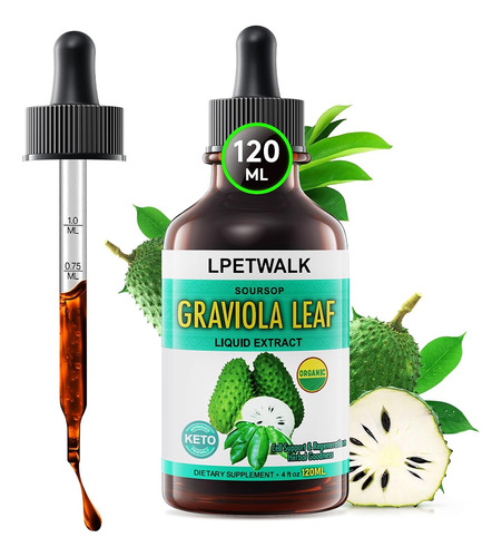 Extracto Líquido De Hoja De Graviola De 4 Oz (guanábana)