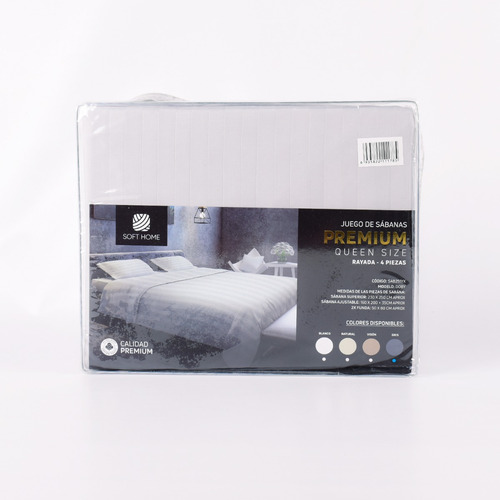 Juego De Sabanas Hoteleras King Size 600h 2x2x40cm