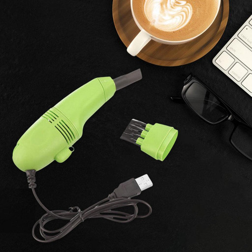 Aspirador De Pó De Mesa Recarregável Usb Para Verde