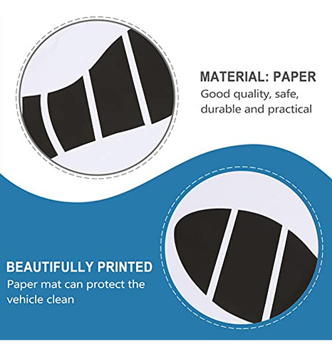 Alfombrillas De Papel Plegables Para Automóvil 50 Unidades