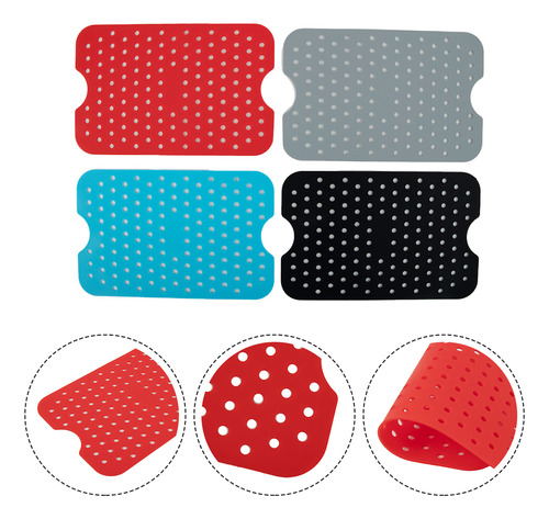Alfombrilla Air Fryer Mat, Freidora De Doble Aire, 4 Unidade