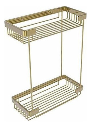 Allied Brass Bsk-60dr Cesta De Ducha Rectangular De Doble Ni