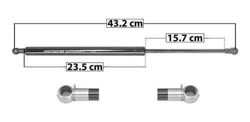 Amortiguador 5ta Puerta Honda Fit 2009-2014 Izq/der 43.2 Cm